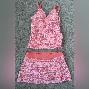 Cabana Life x Talbots Tank Top and Skirt Set Bathing Suit, Size Small Women’s